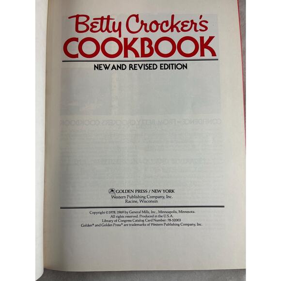 Betty Crocker Cookbook New Revised Edition 1978 Complete Recipes Hard Cover EUC - Picture 5 of 10